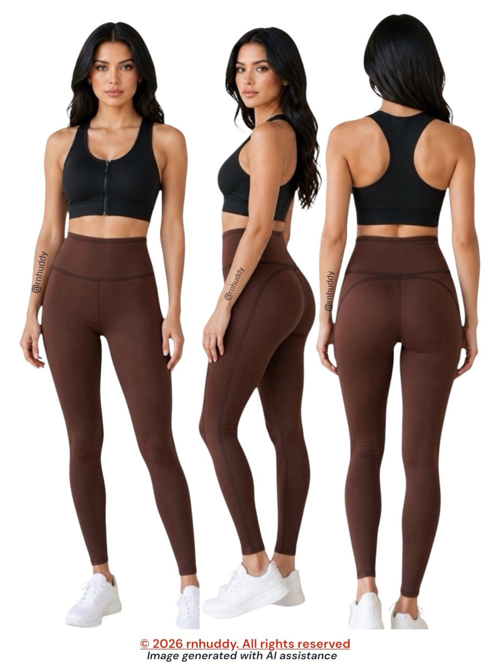 Aerie XL brown velvet trim 7/8 HR leggings